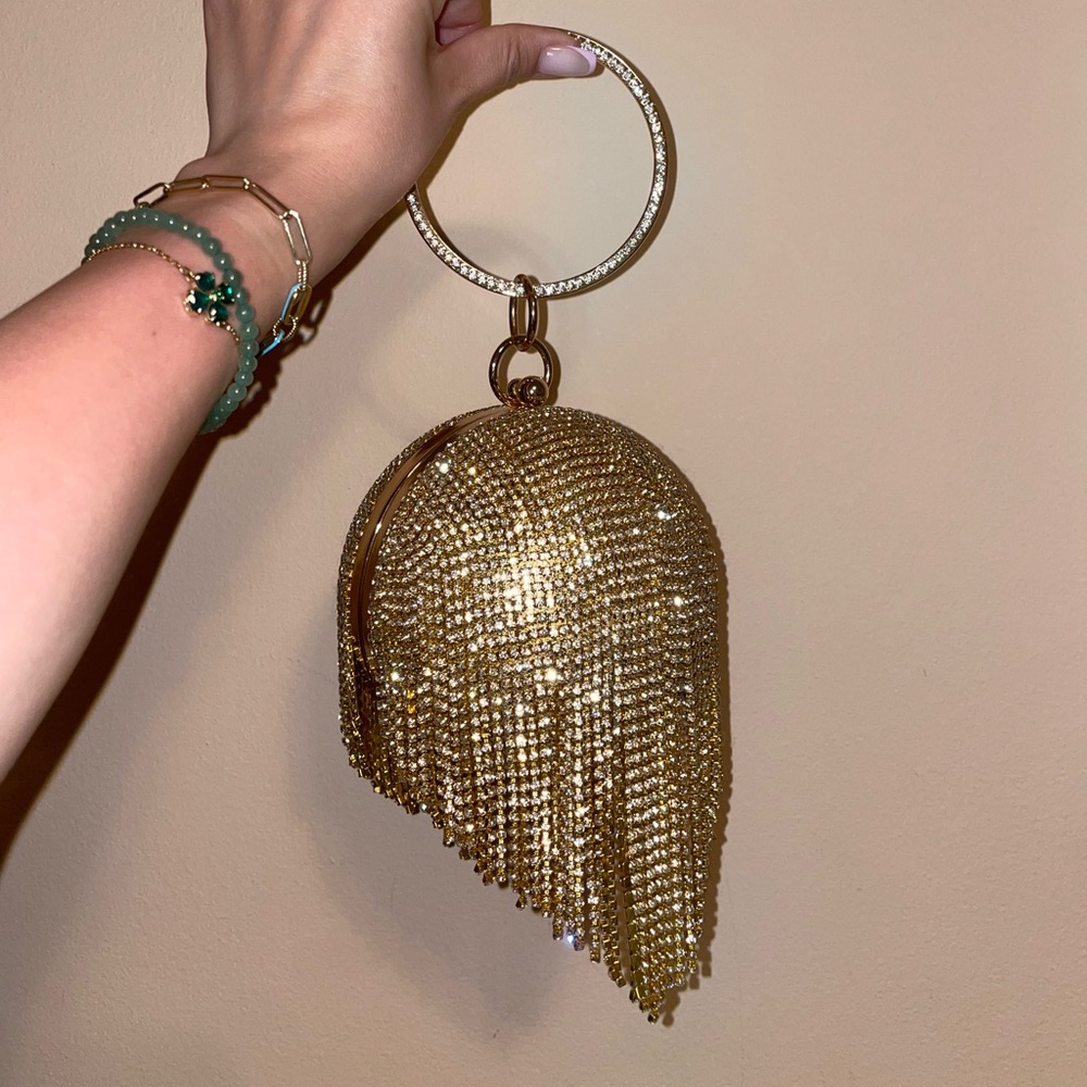 Badgley Mishka Gold Sphere Bag